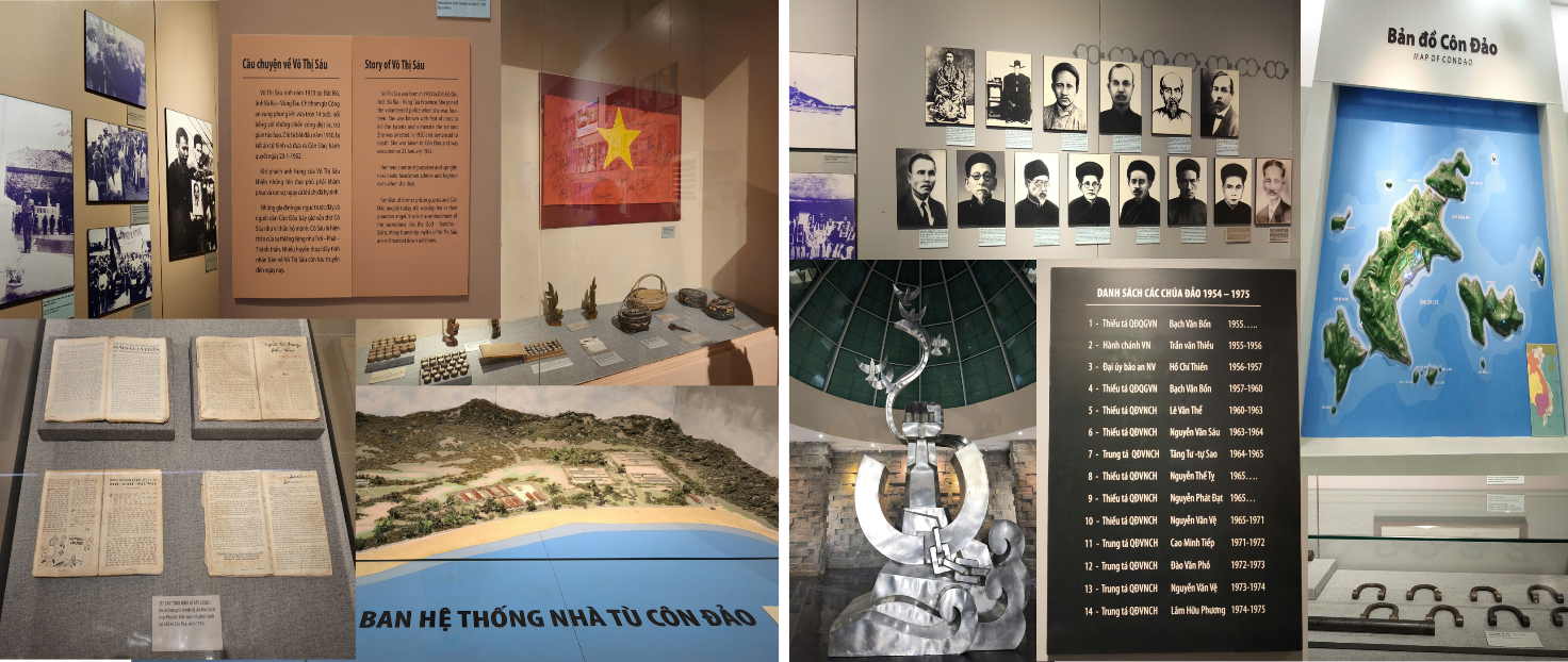 Hình ảnh: Các hiện vật, tư liệu lịch sử được trưng bày tại Bảo tàng Côn Đảo